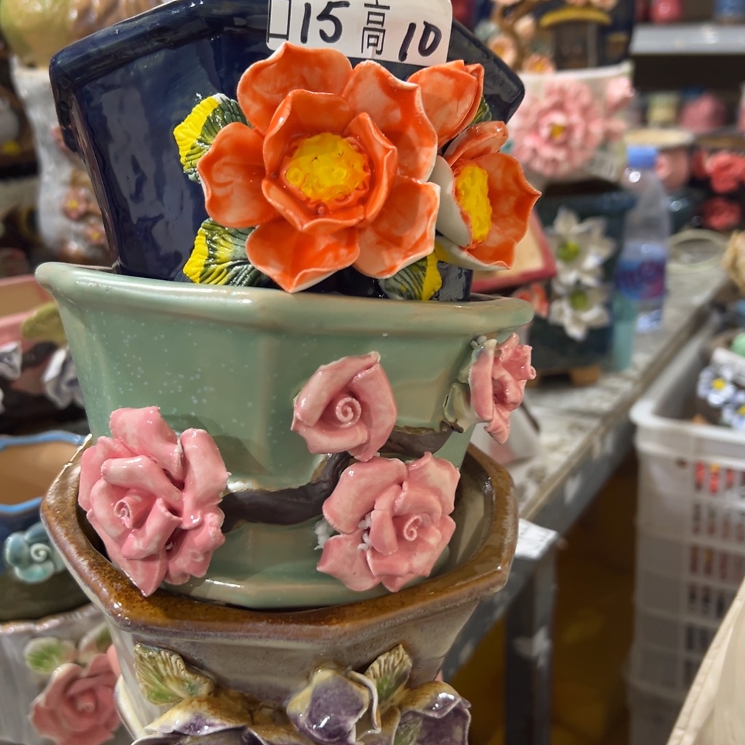 满20米秒退拉黑花盆