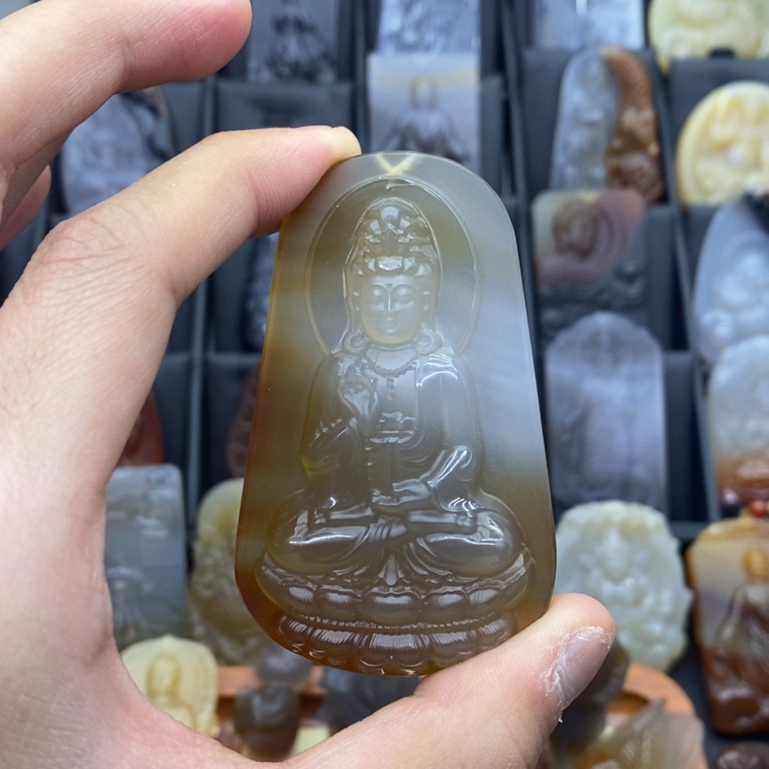 玛瑙/玉髓吊坠(赠链)未镶嵌1****你吊坠