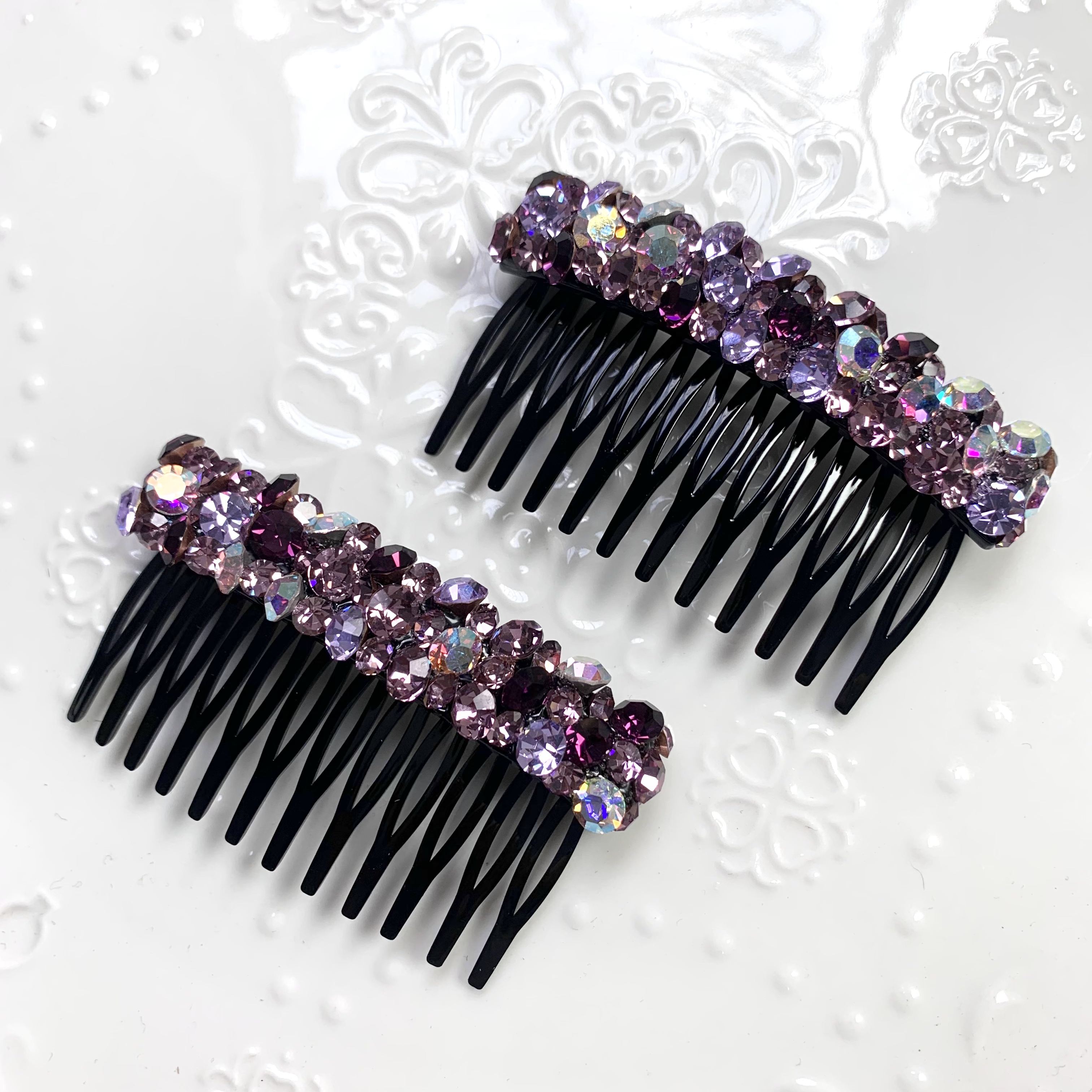 韩国Eunoia Nero【紫韵星河齿数】2085气质百搭韩版发卡子淑女优雅