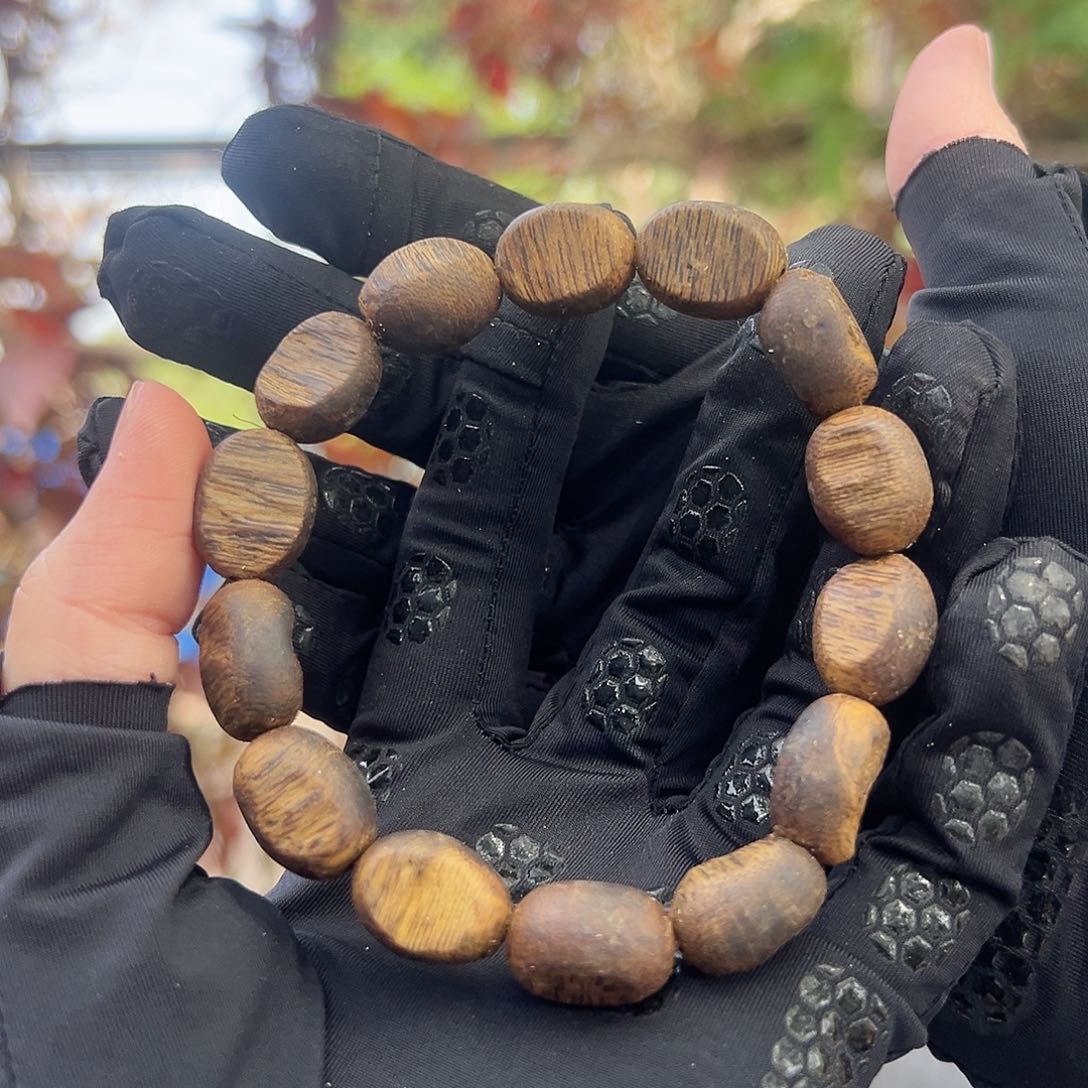 手串沉香虎斑紫棋卡1.2保10g多样性发货一条