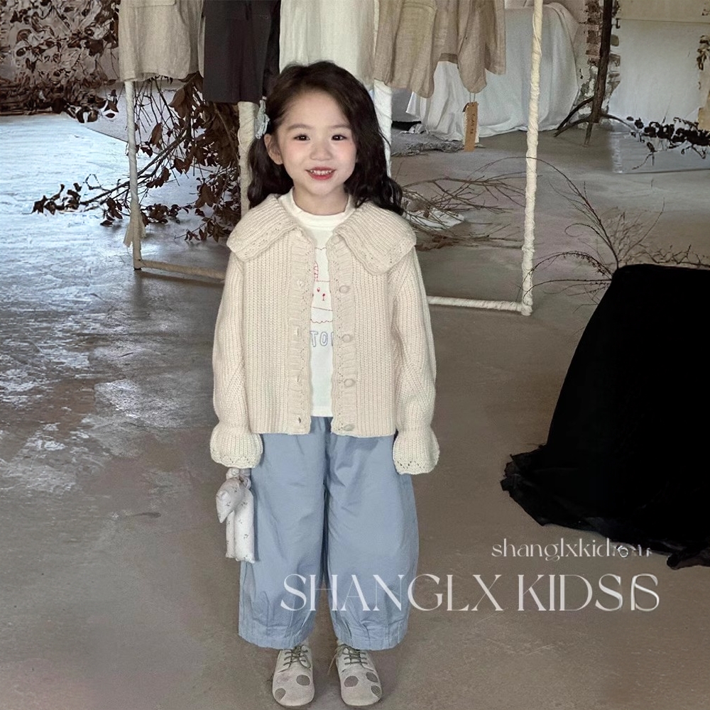 女宝早春穿搭女童秋季针织开衫2025新款童装套装儿童开学可爱甜妹