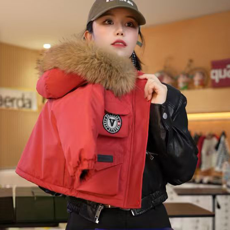 2025新款男童棉服加厚外套儿童棉衣大毛领保暖棉袄宝宝加绒派克服