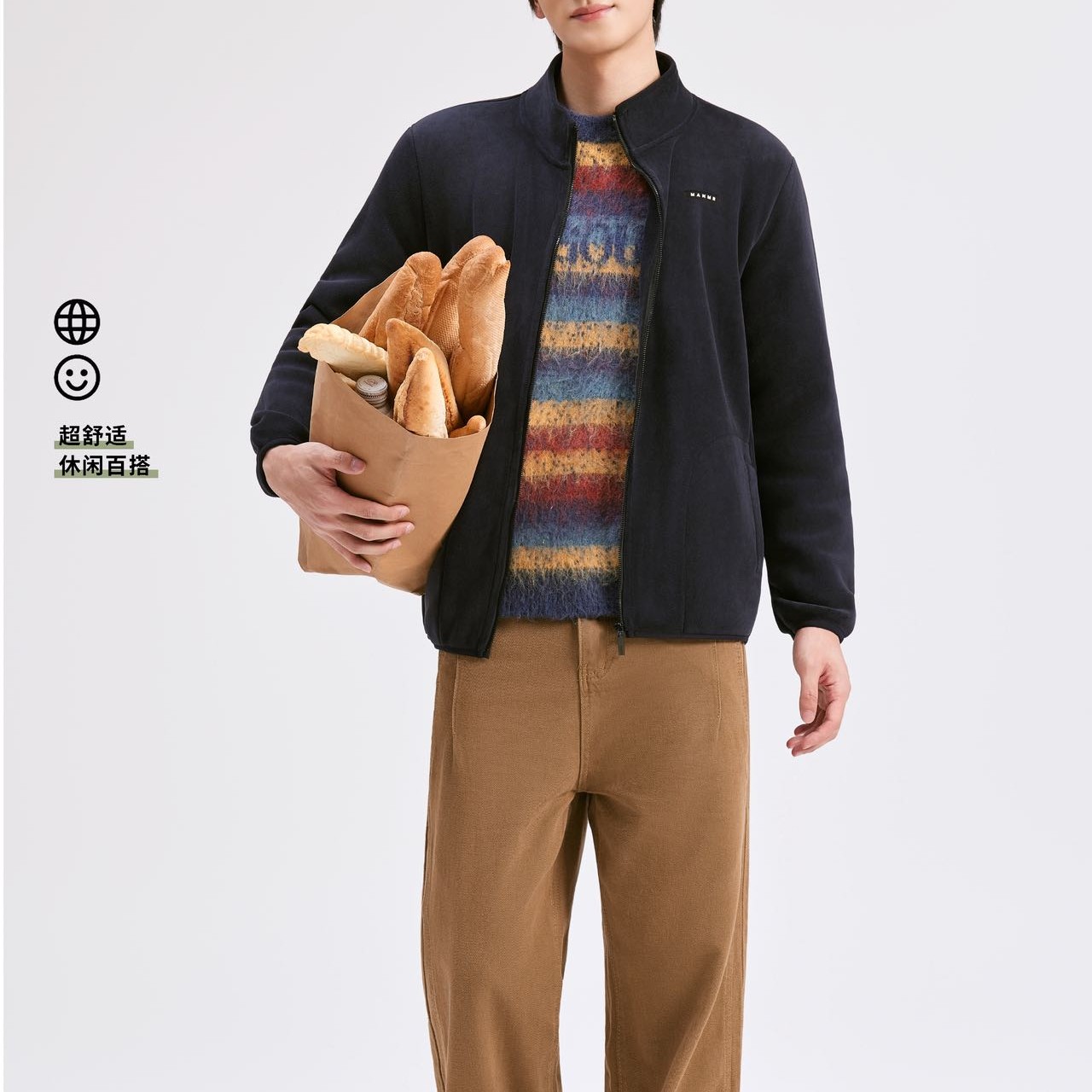 5303男款泰迪绒防风衣