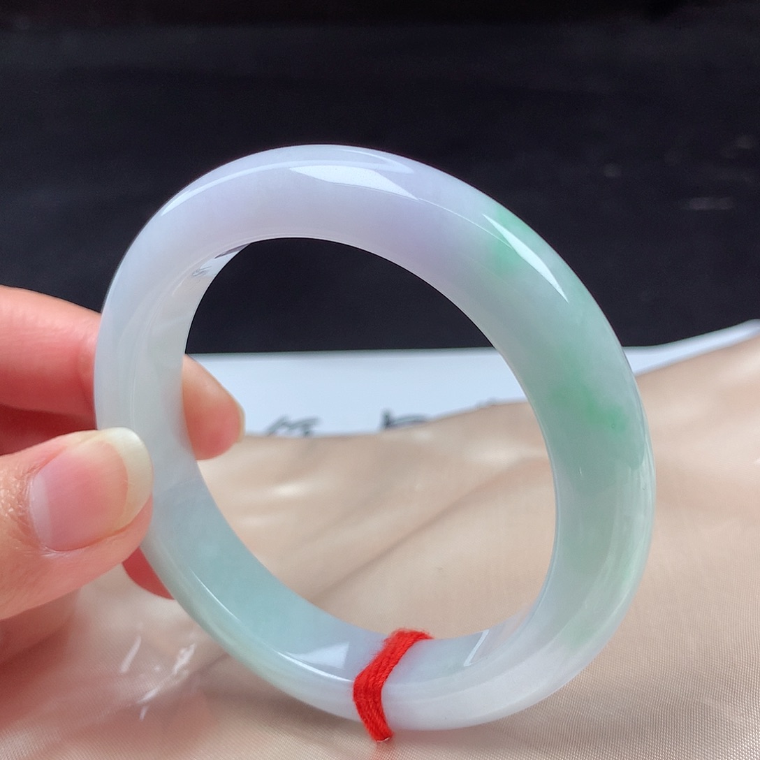 翡翠未镶嵌手镯55圈h8630