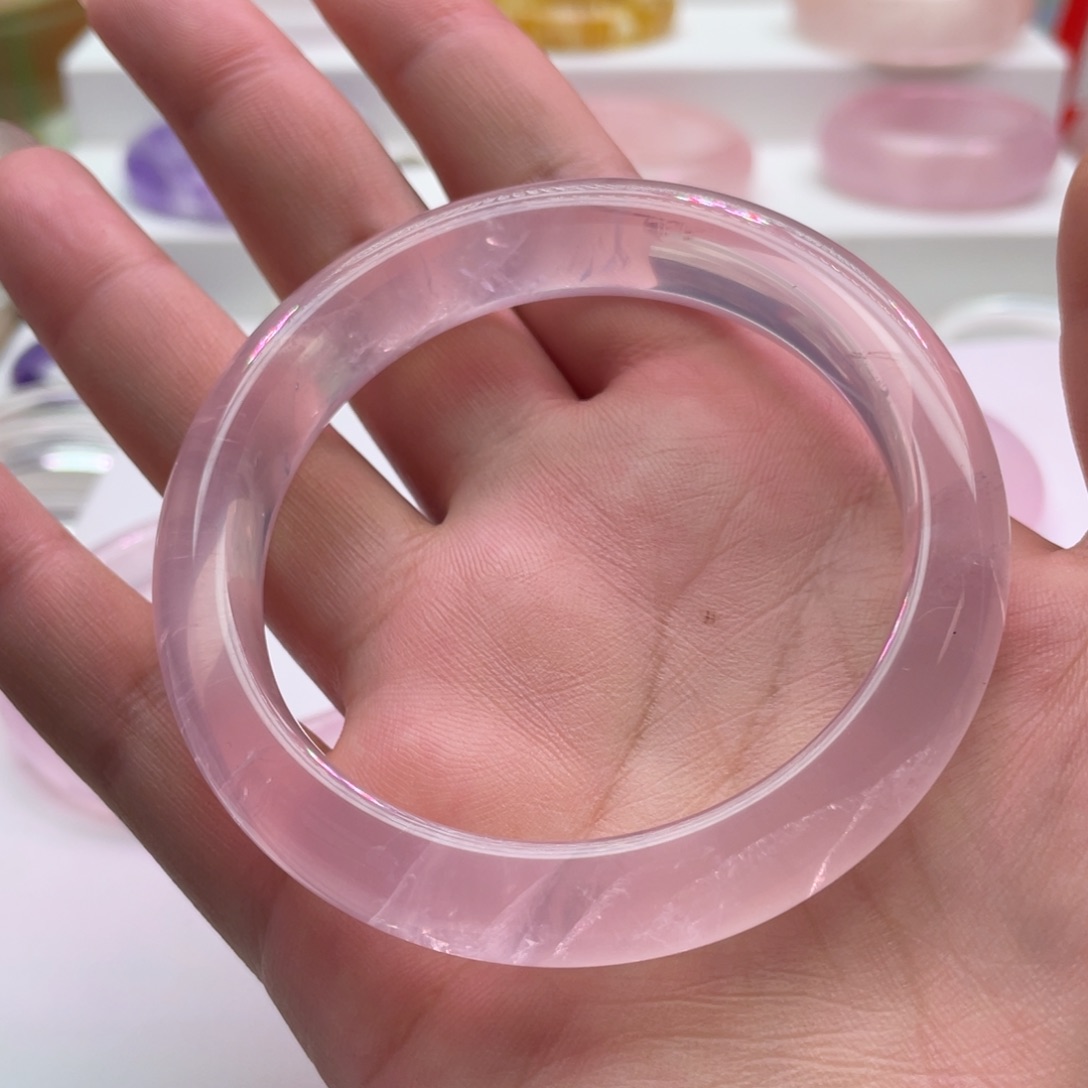 水晶手镯未镶嵌用****7粉