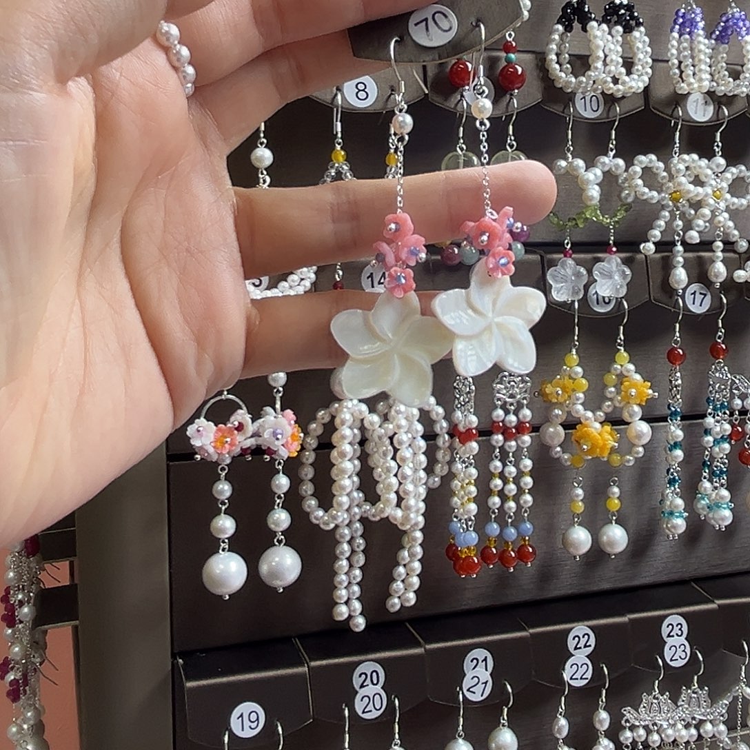 925银博雅手作S925 纯银耳饰