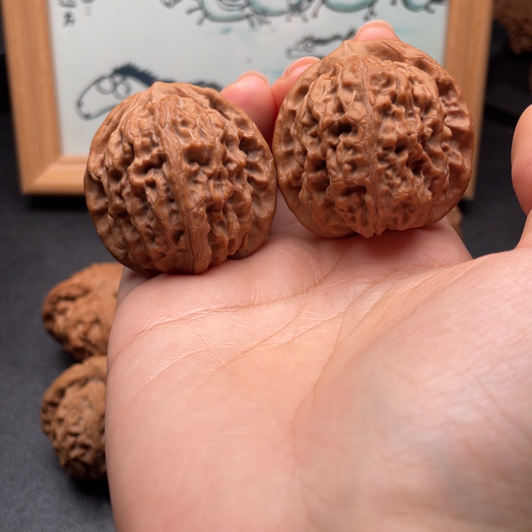 文玩核桃把件41全品蓟县元宝