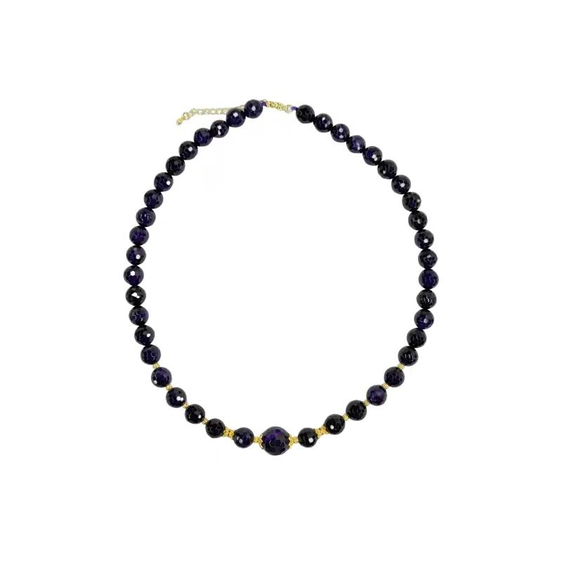 舒俱帝王紫玛瑙妈妈项链 C01-457