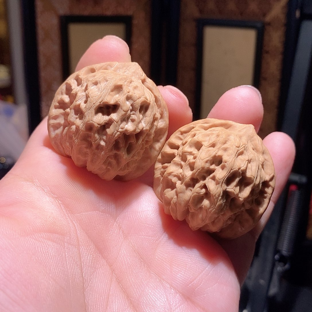 文玩核桃把件39龙脉元宝全品