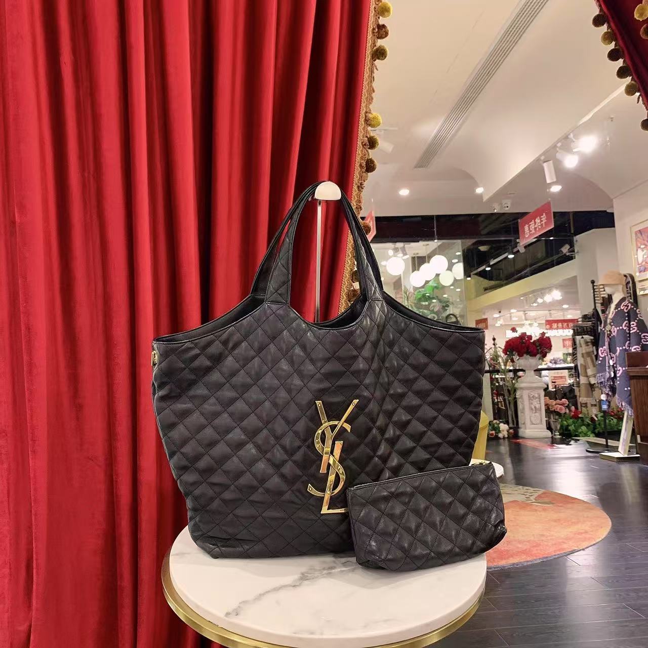 95新 YSL/圣罗兰 GGSicare加大号单肩包34754941