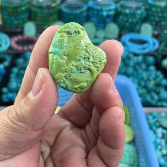 菱锰矿珠宝半成品未镶嵌