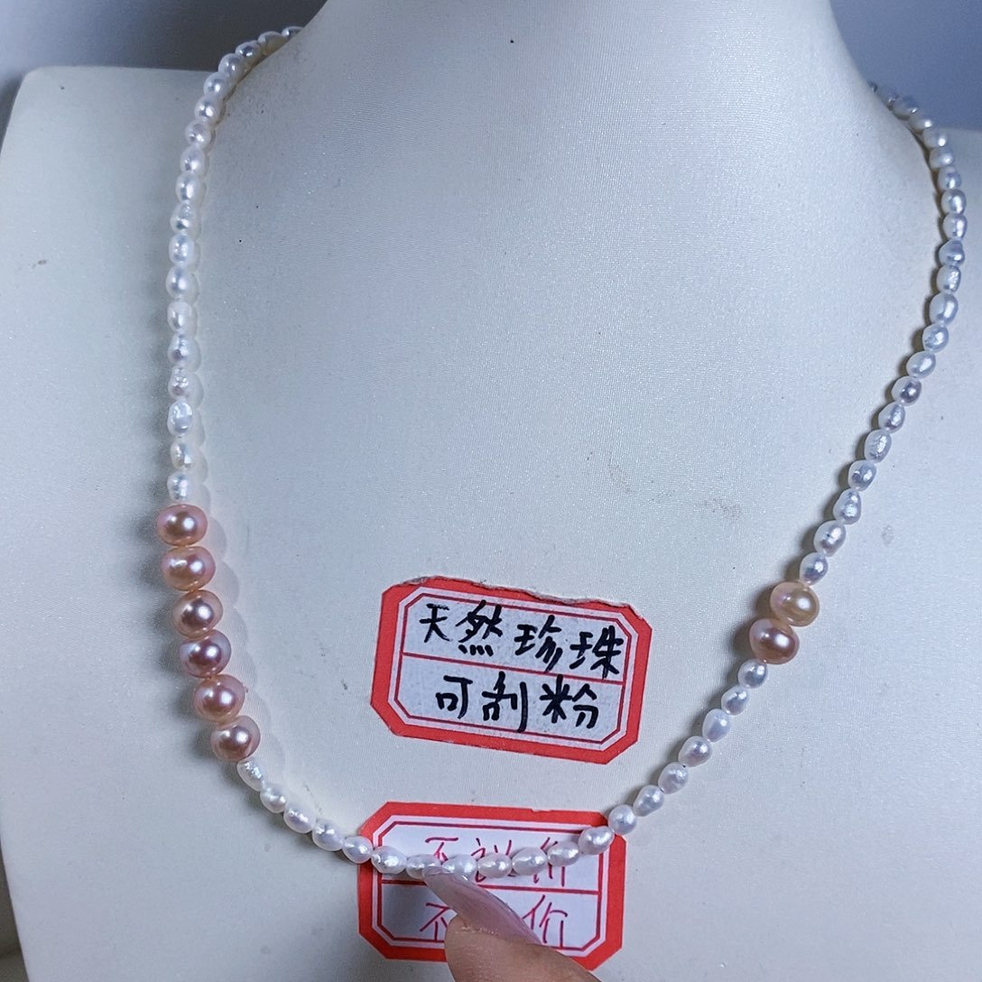 淡水珍珠颈饰银S925镶嵌
