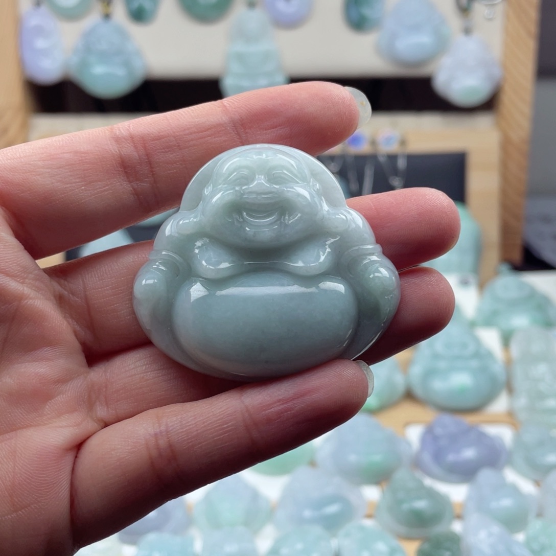 颈饰未镶嵌翡翠40尺寸佛公厚装