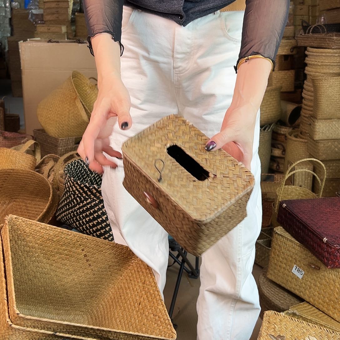 草编草编包/草编收纳盒微瑕疵