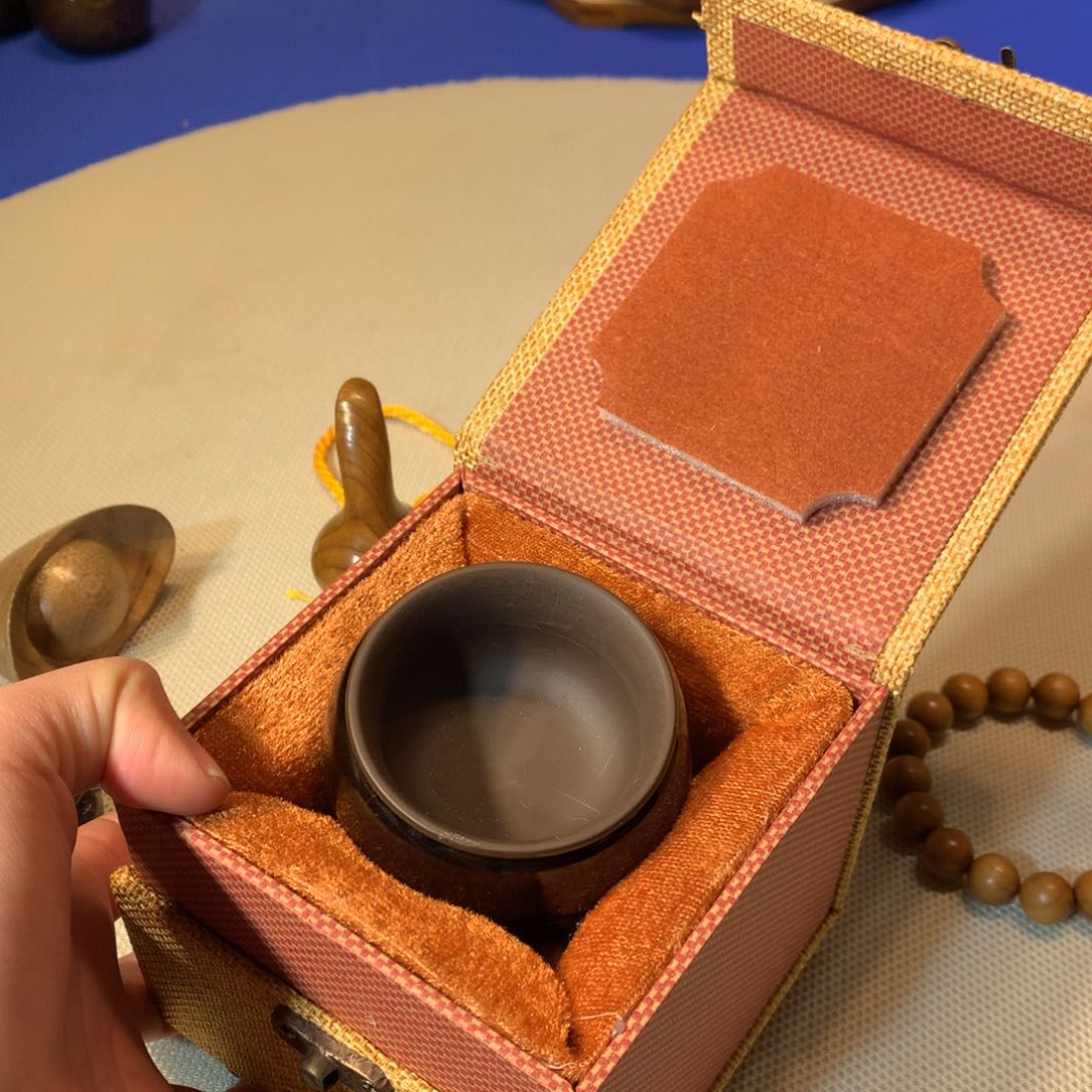 金丝楠阴沉木茶杯
