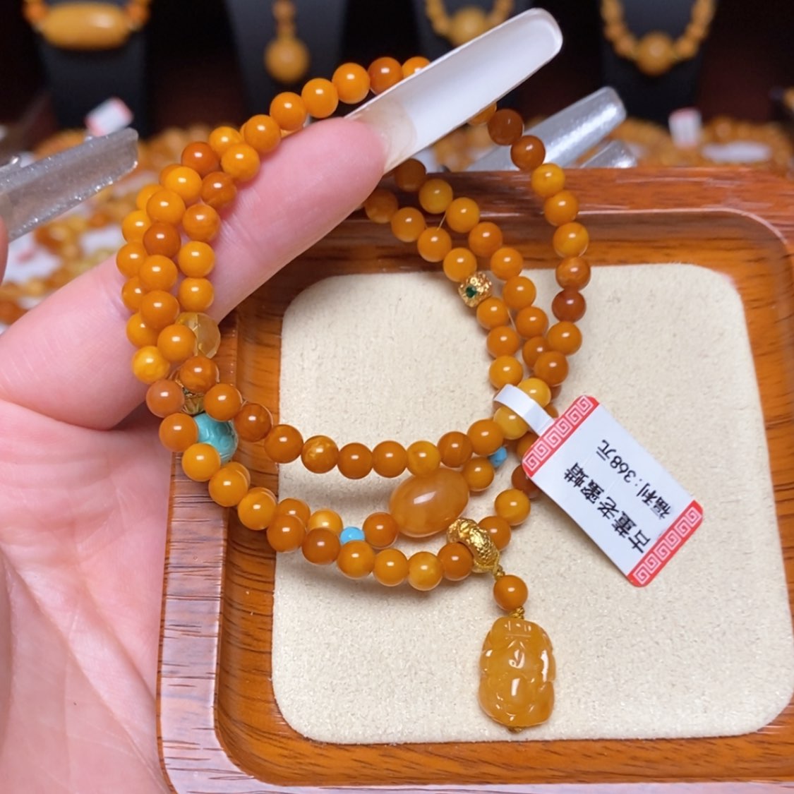 【闪购商品】未镶嵌蜜蜡手链手串