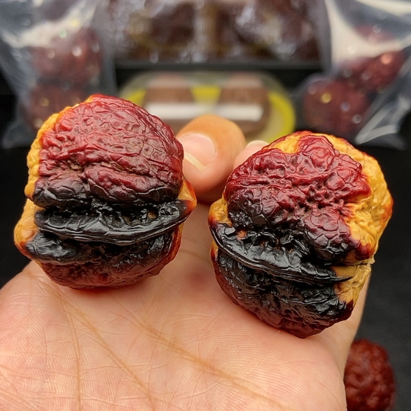 【闪购商品】把件文玩核桃40尺蝴蝶蟾