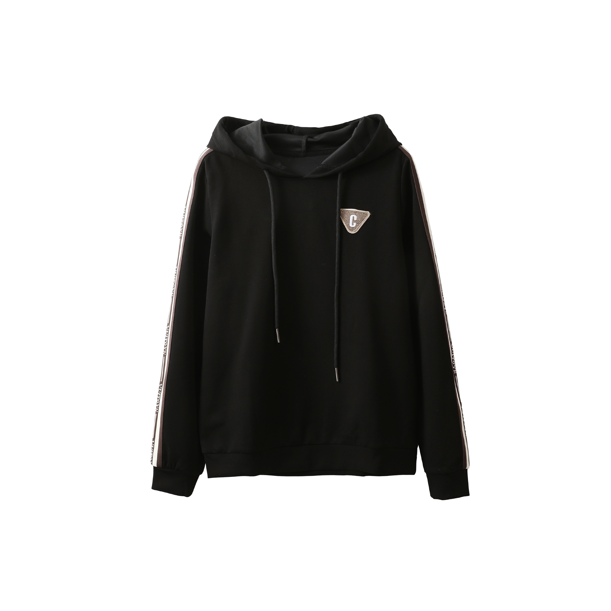 特！门店37&9！！运动风宽松百搭撞色休闲卫衣女L71264