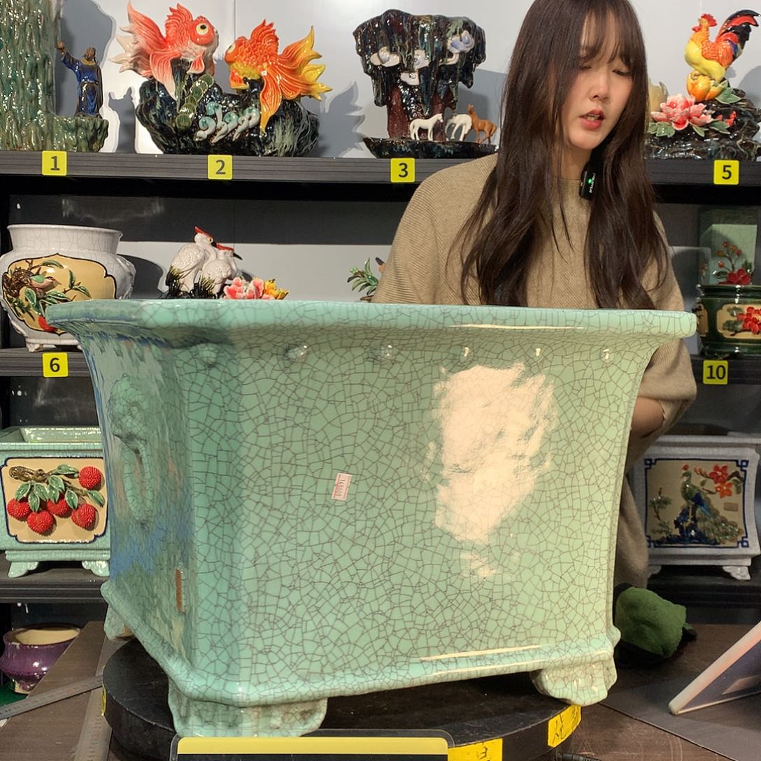 胜***设高温烧制石湾盆花盆瑕疵