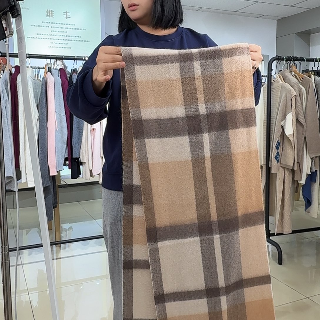 纯羊绒保暖围巾068