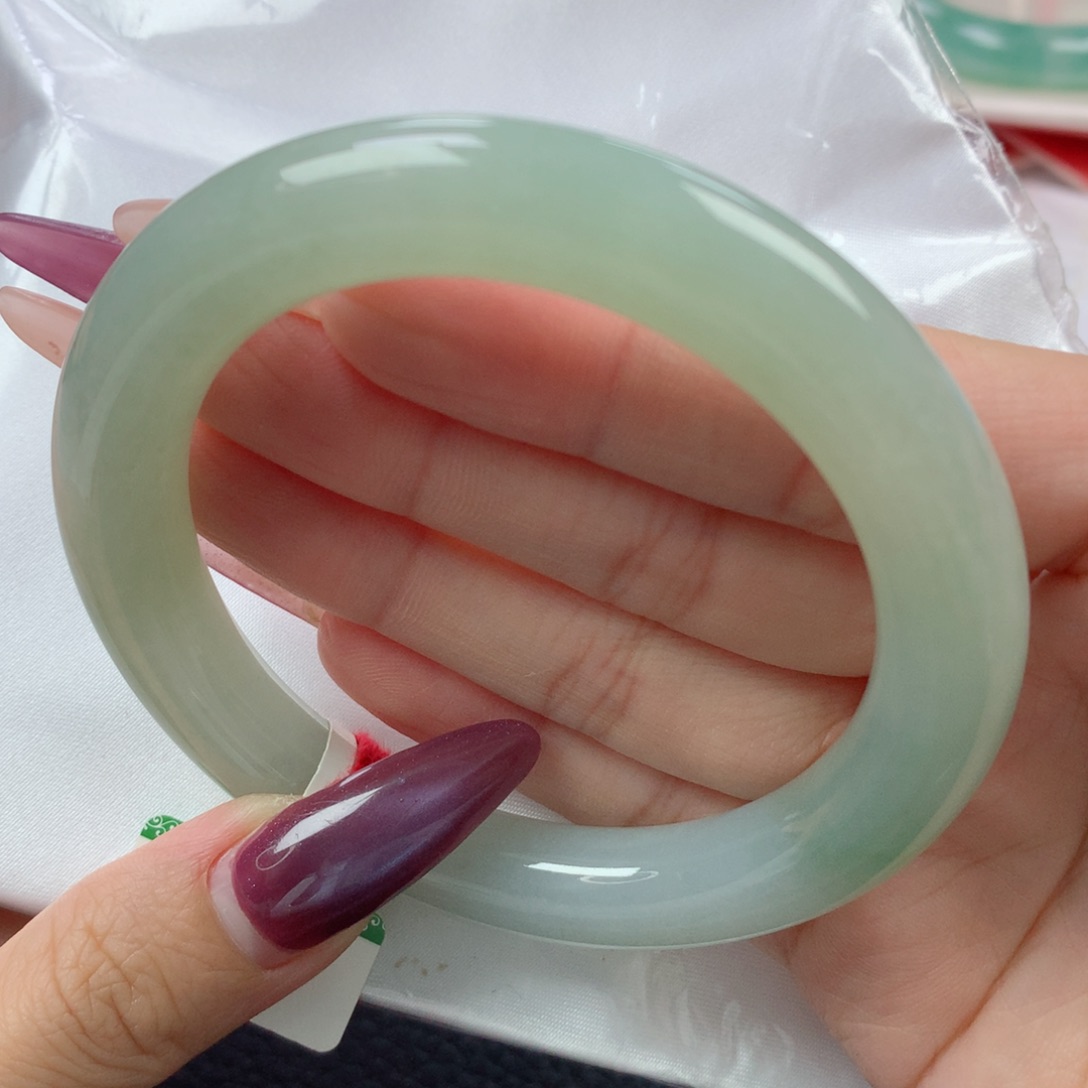 未镶嵌手镯翡翠缅甸天然翡翠A货57.8