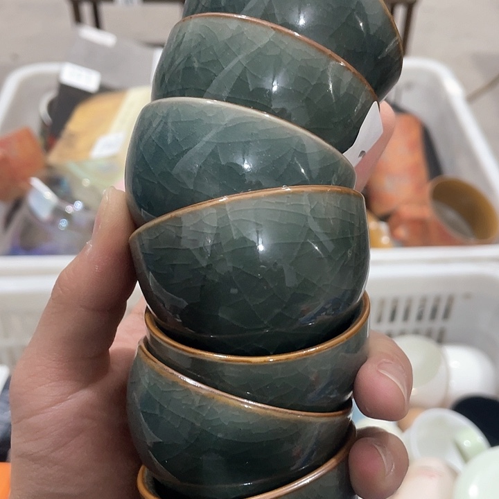 陶瓷茶具全部默认微瑕处理不影响使用完美主义者慎拍！