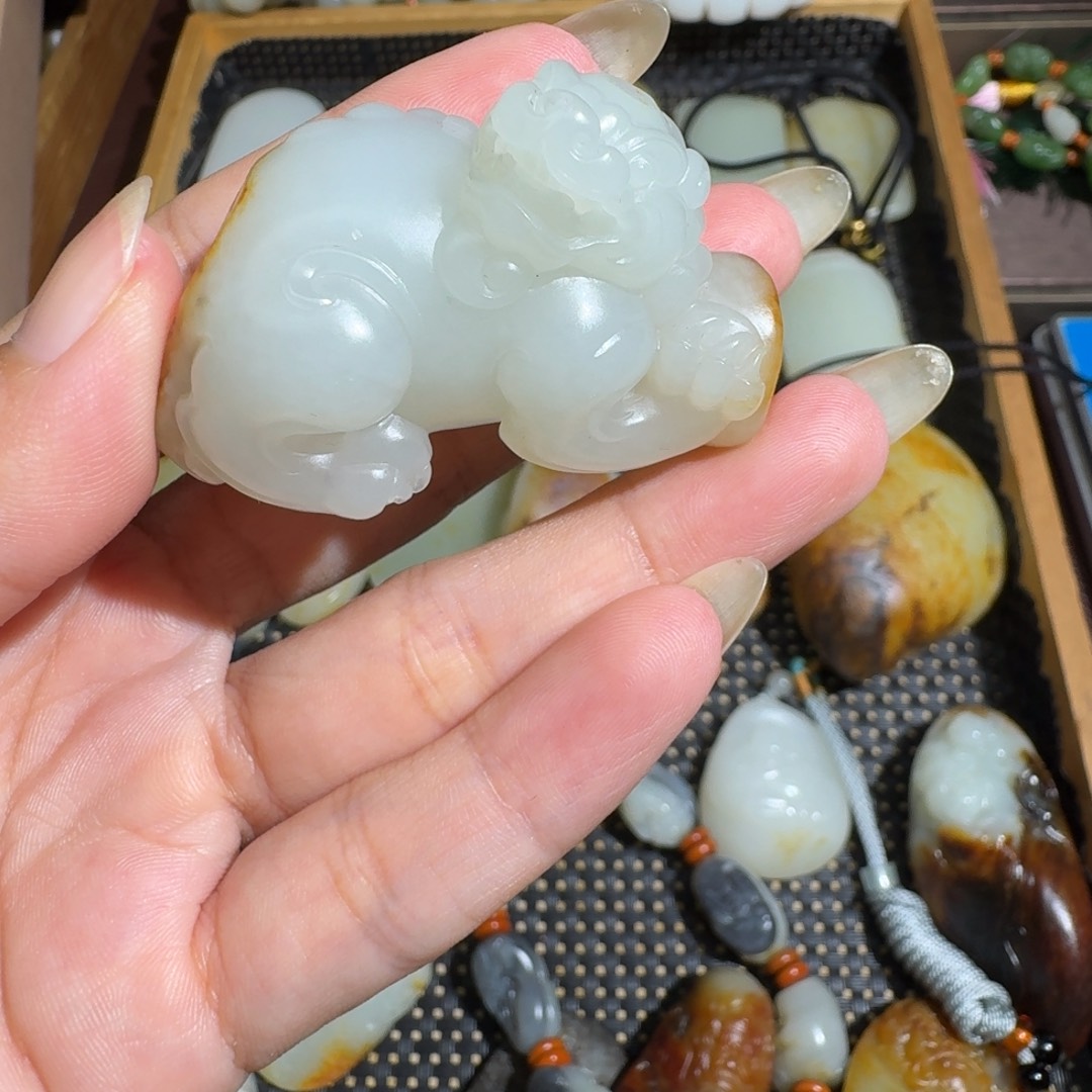 和田玉未镶嵌吊坠(不含链)