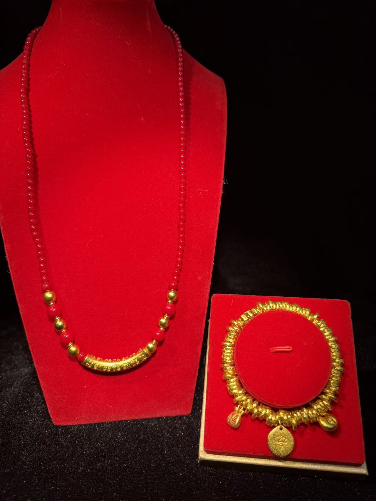 【吴总专属】百福弯管项链+气质盘缠手链多样性发货