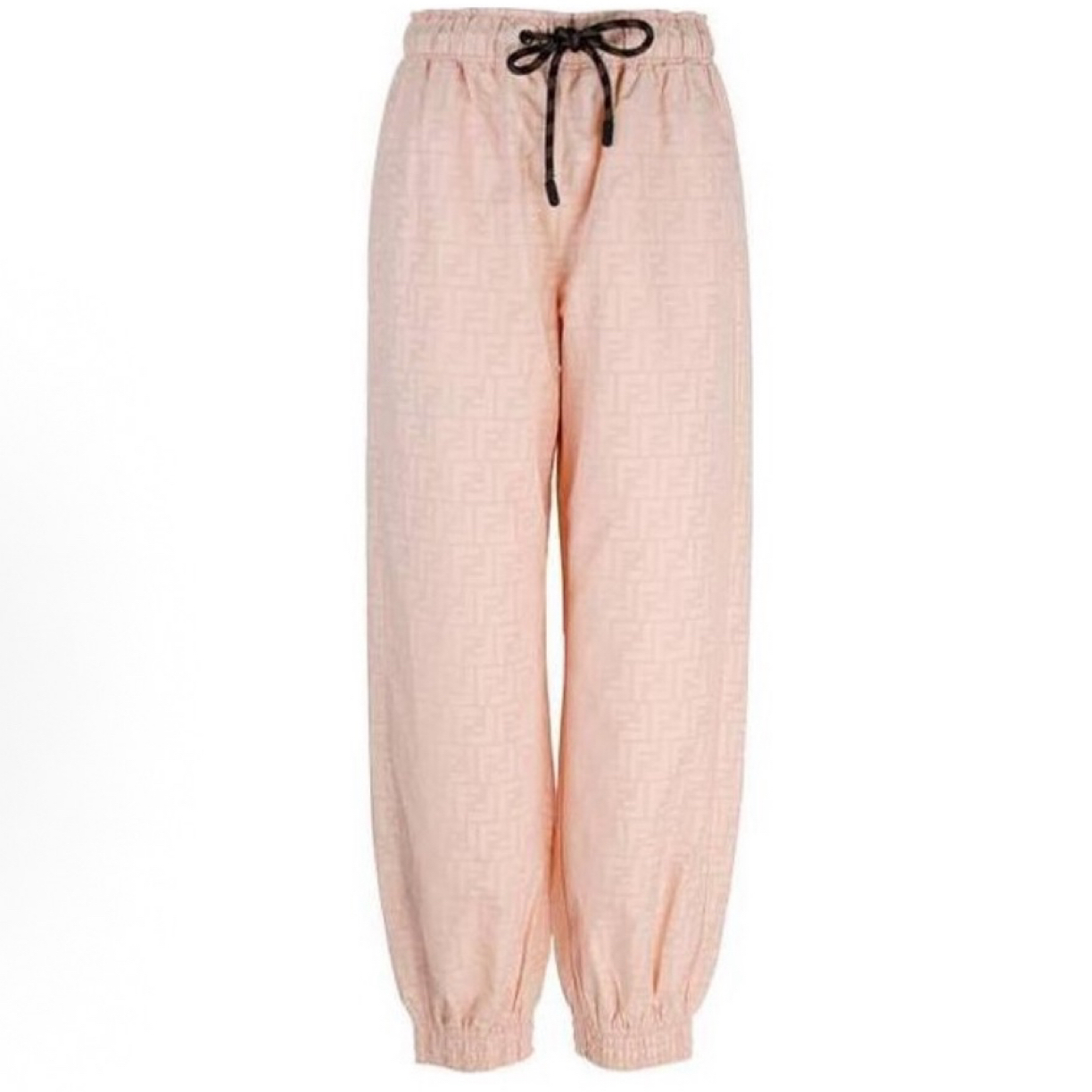 99新 FENDI/芬迪 纯色系带束脚印花运动裤 XS码 06710 