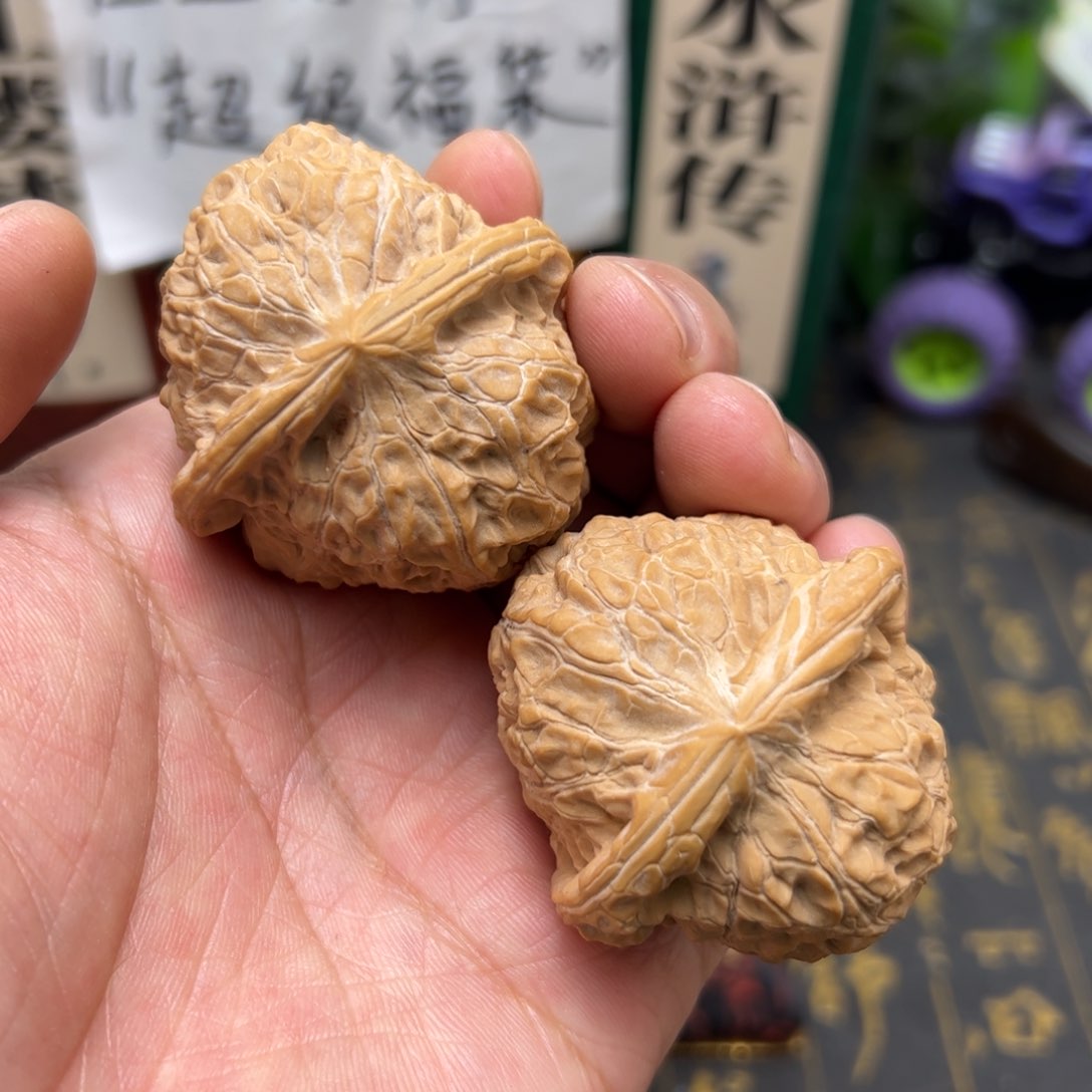 文玩核桃把件45南瓜墩