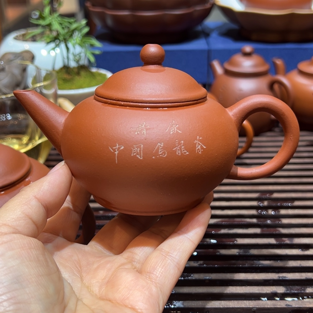 日***3壶紫砂九十年代红泥请饮水平155cc