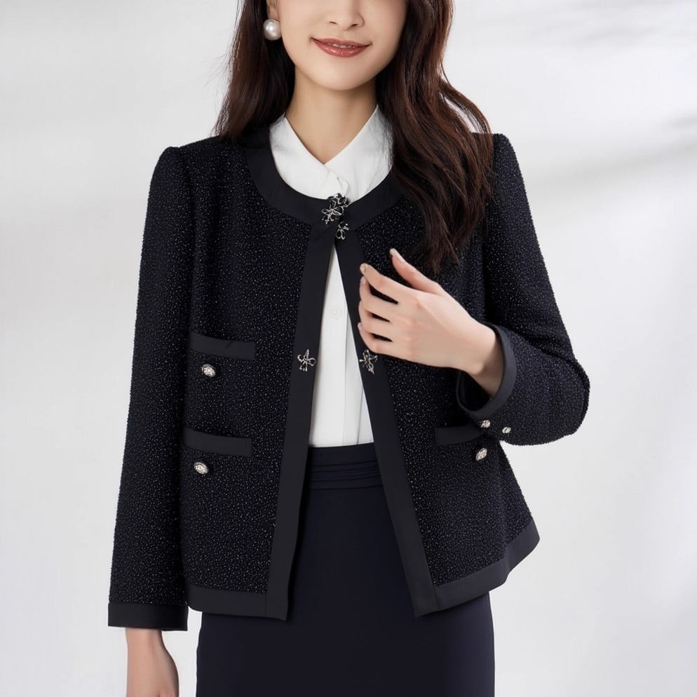 【姚领YAOLY】专柜正品黑色外套841K43675