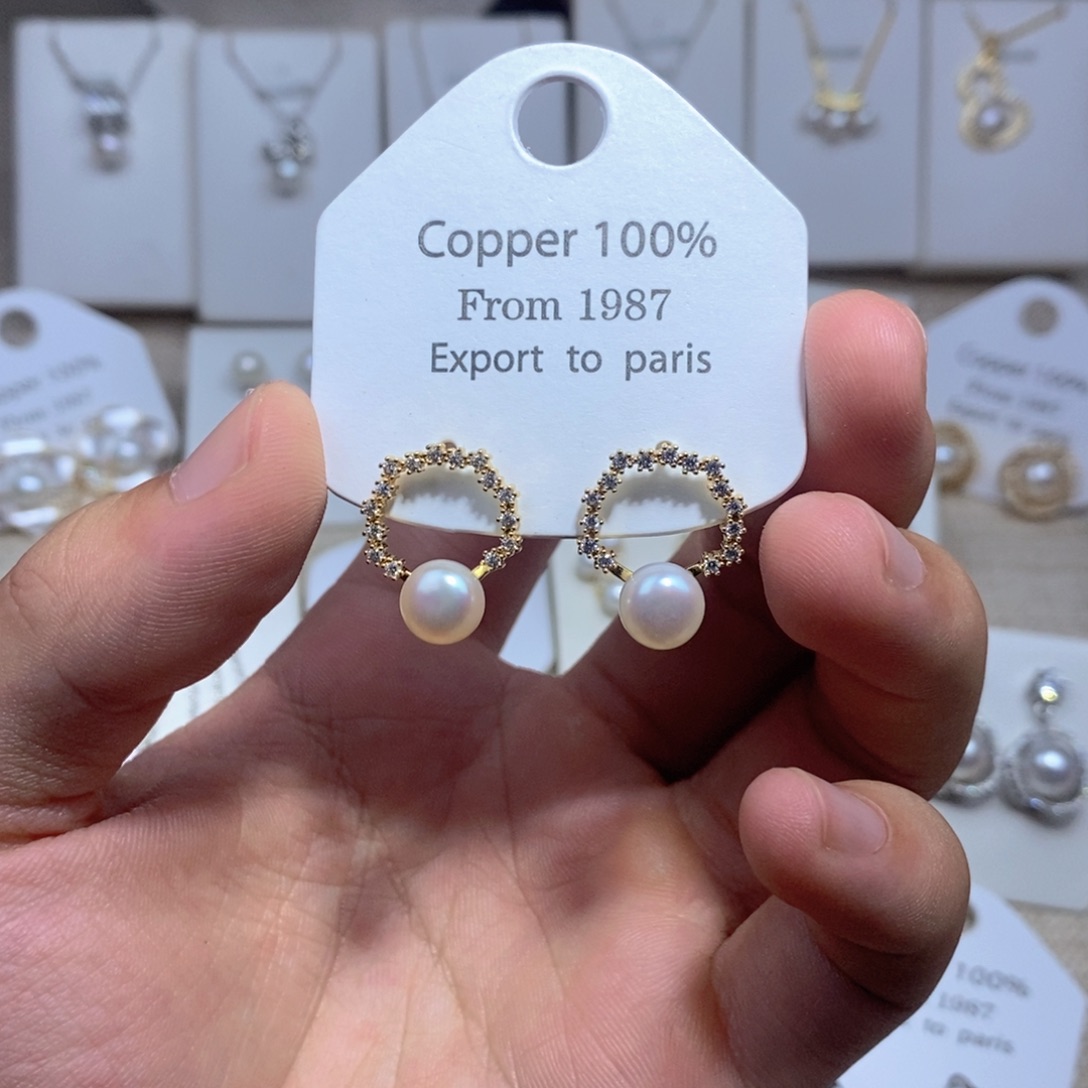 未镶嵌淡水珍珠耳饰