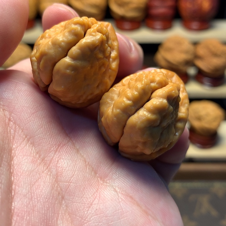 文玩核桃把件33羊头