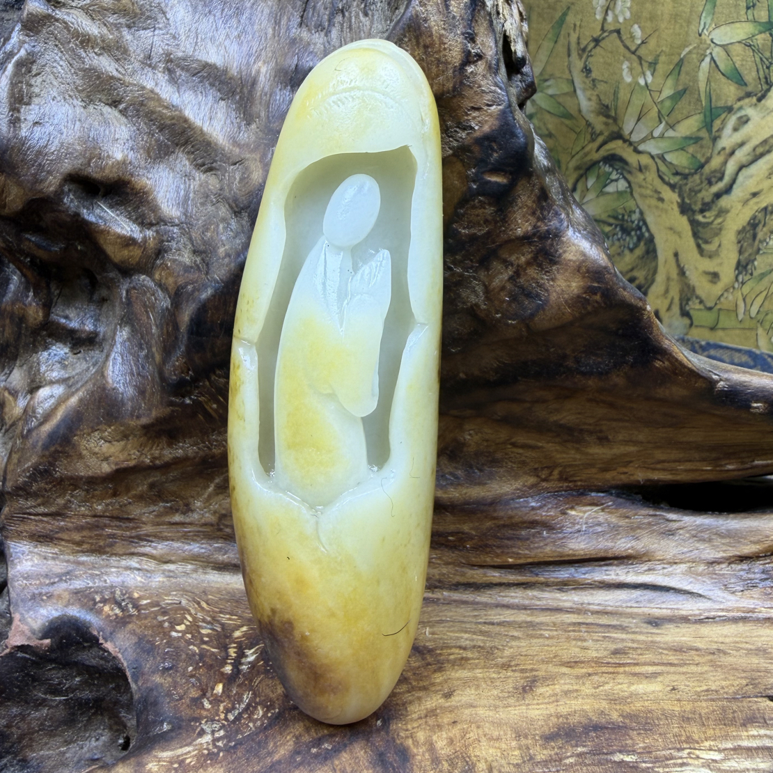 和田玉，68克.悟道.