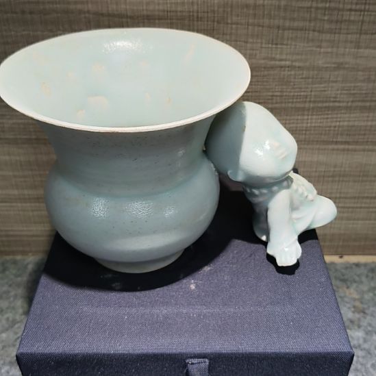 木***殊陶摆件盏。。。。。。。。。。。。。。。。