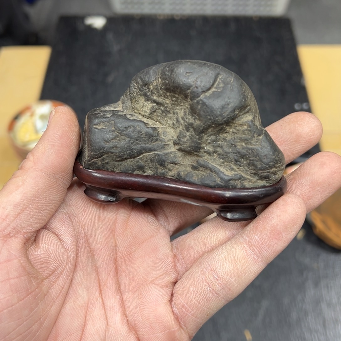 石材日本中古工艺品摆件