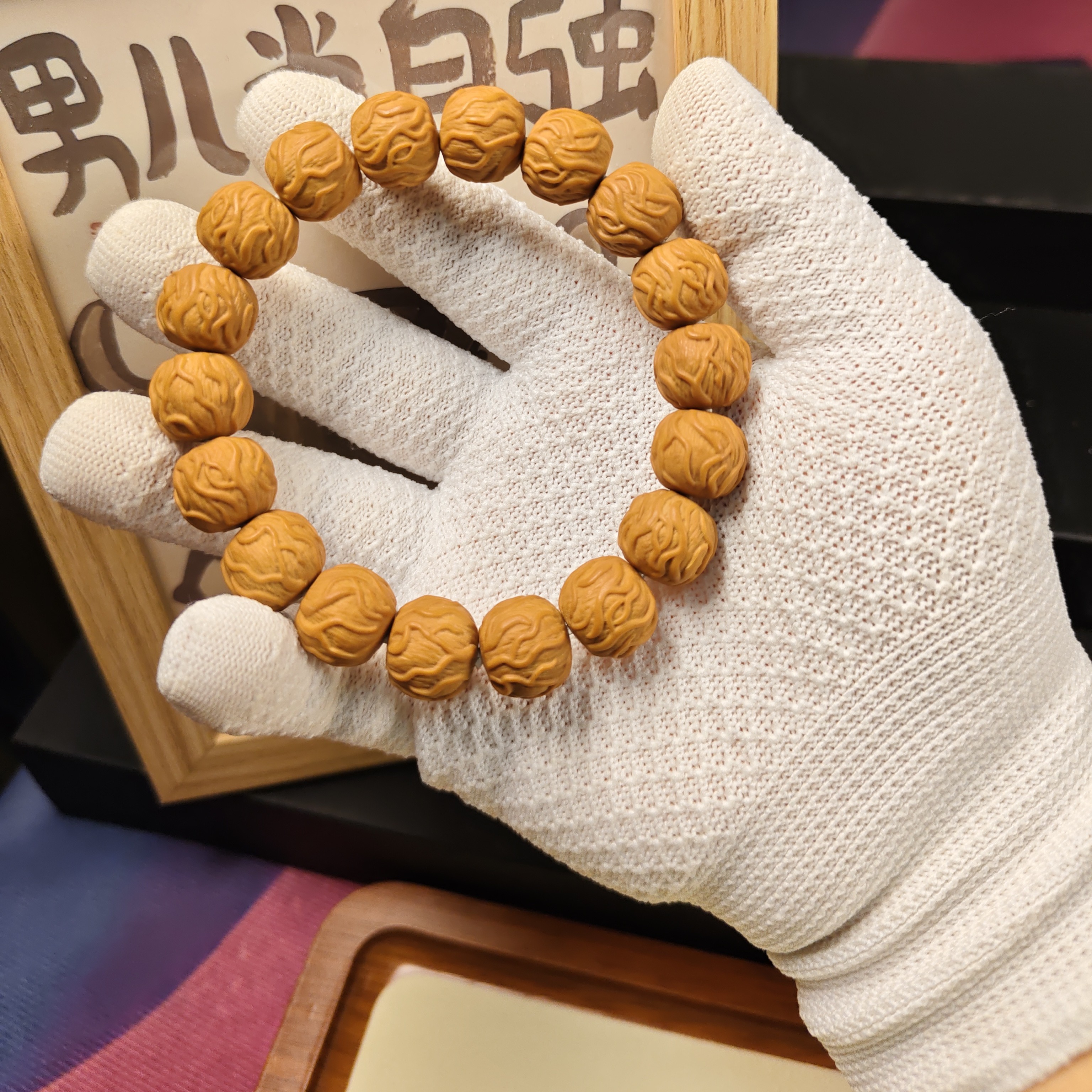 【毒液手串】-猴头精工毒液手串 尺寸14+无瑕疵