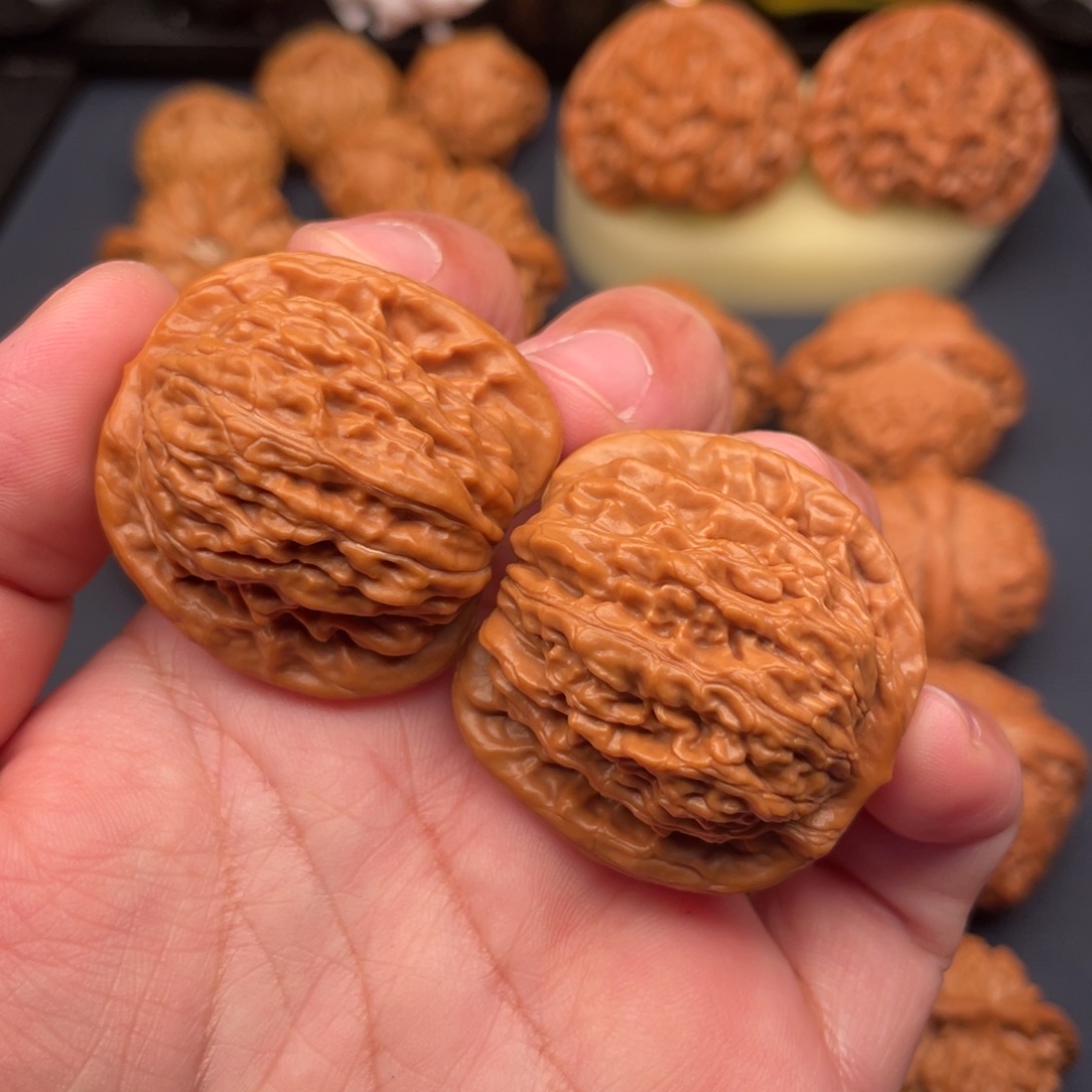 文玩核桃把件36四座楼