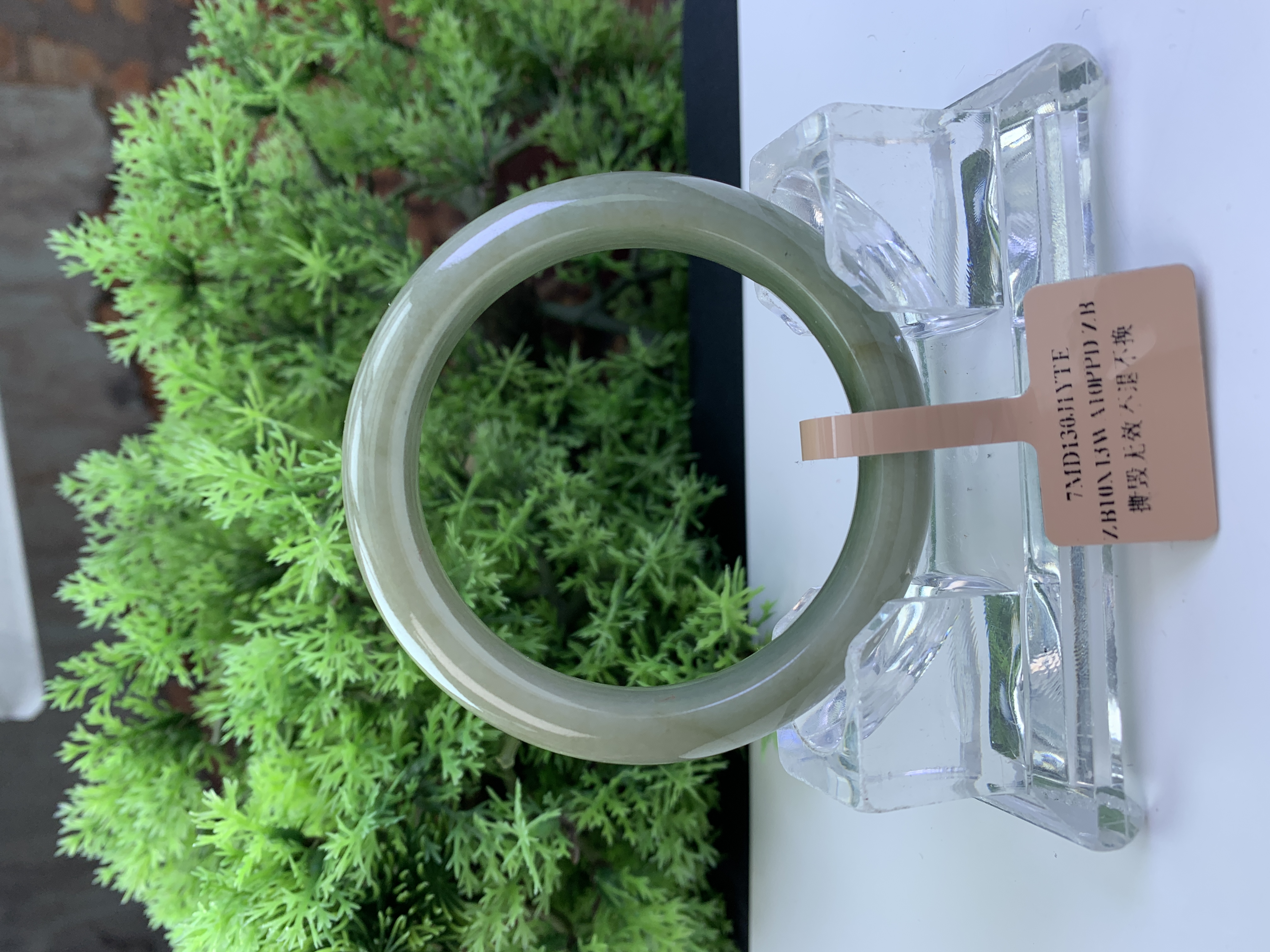 【刘思懿】天然缅甸A货翡翠手镯-G-5