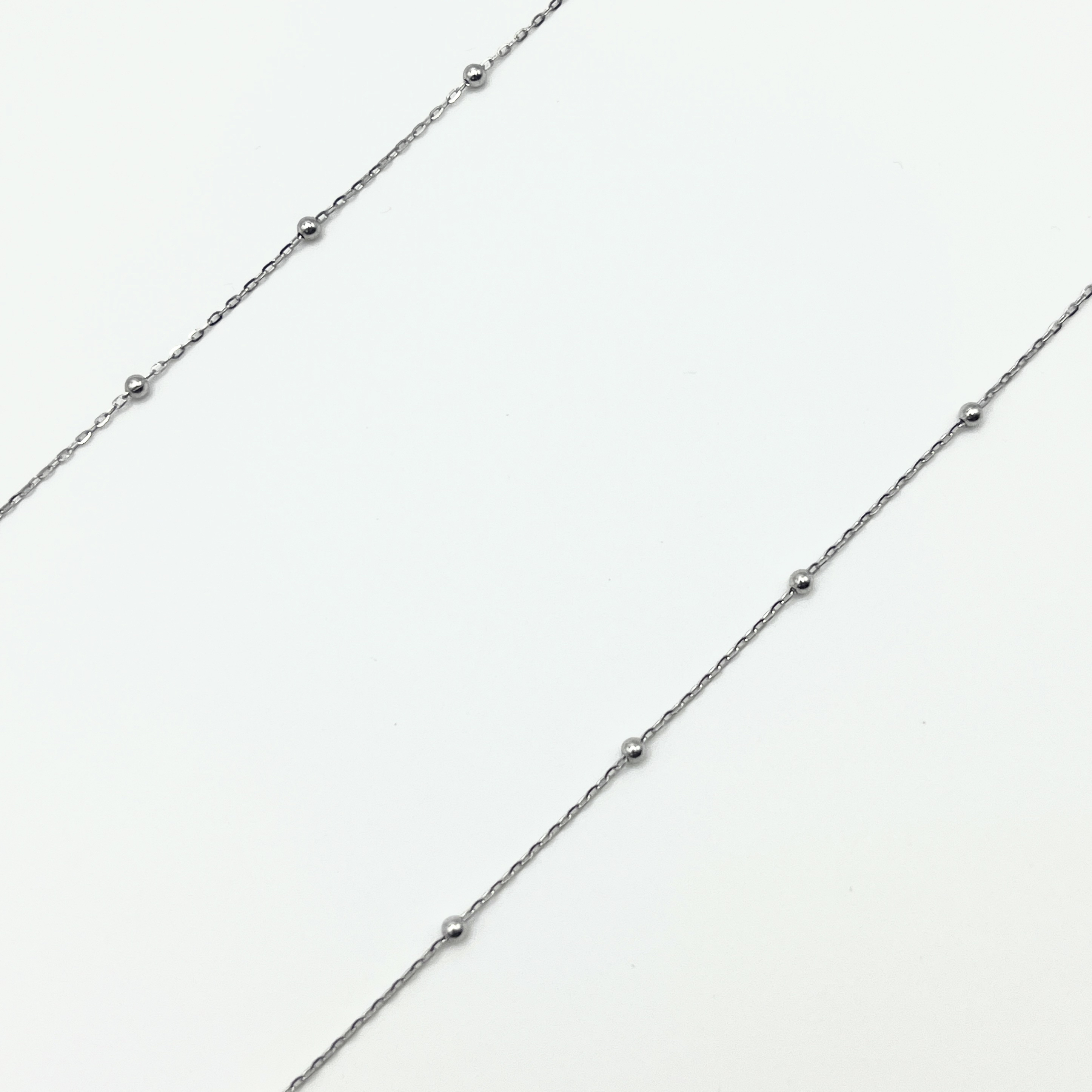 铂金PT950 闪O字链间珠