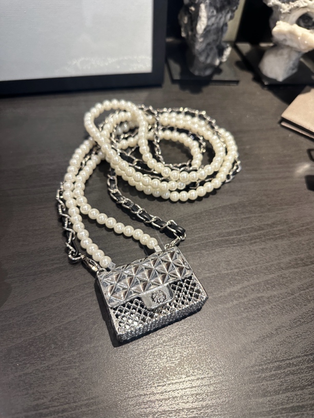 【佳怡专属】FANP°C小香风mini口红包珠珠链 精致轻奢配饰包