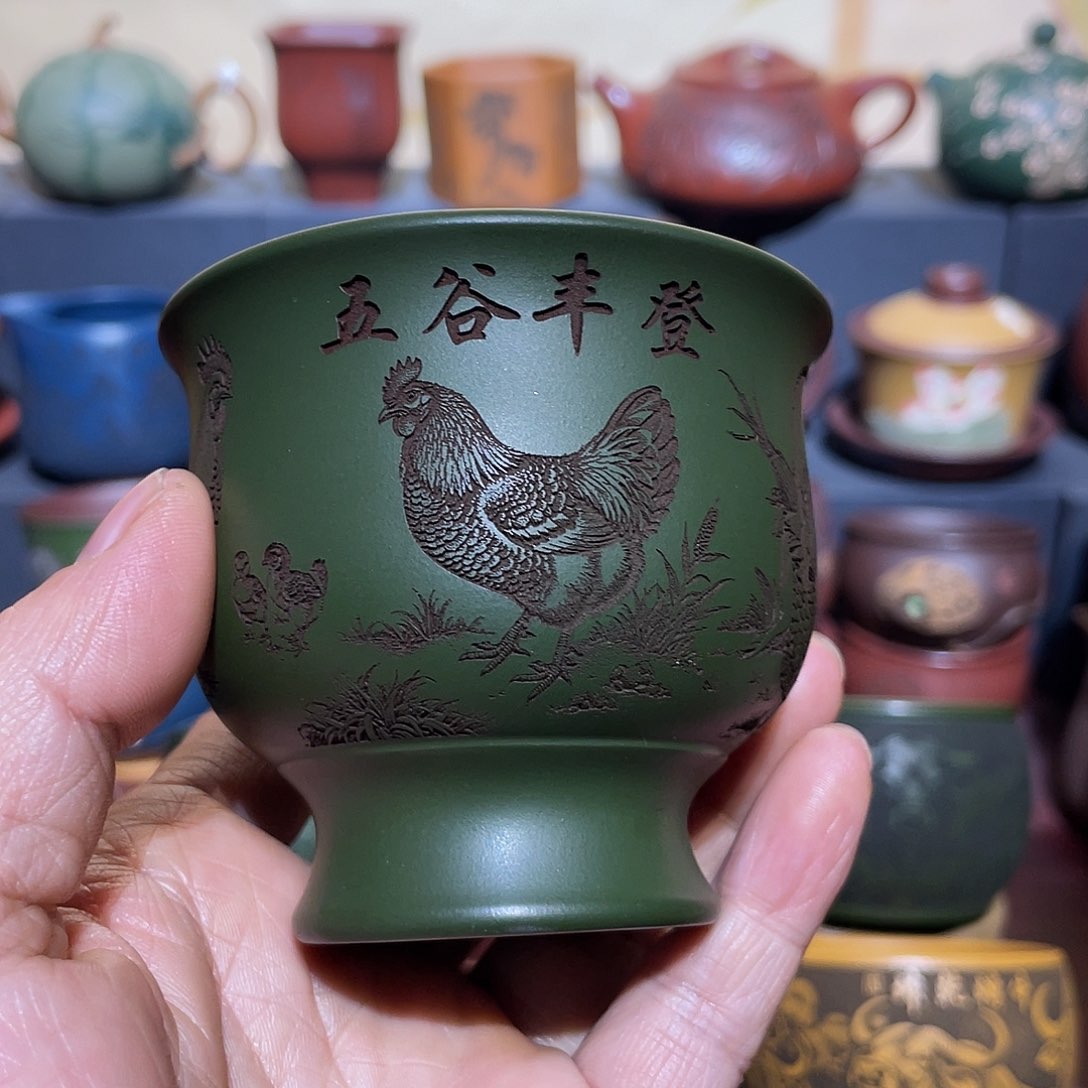 原矿紫砂手工主人杯