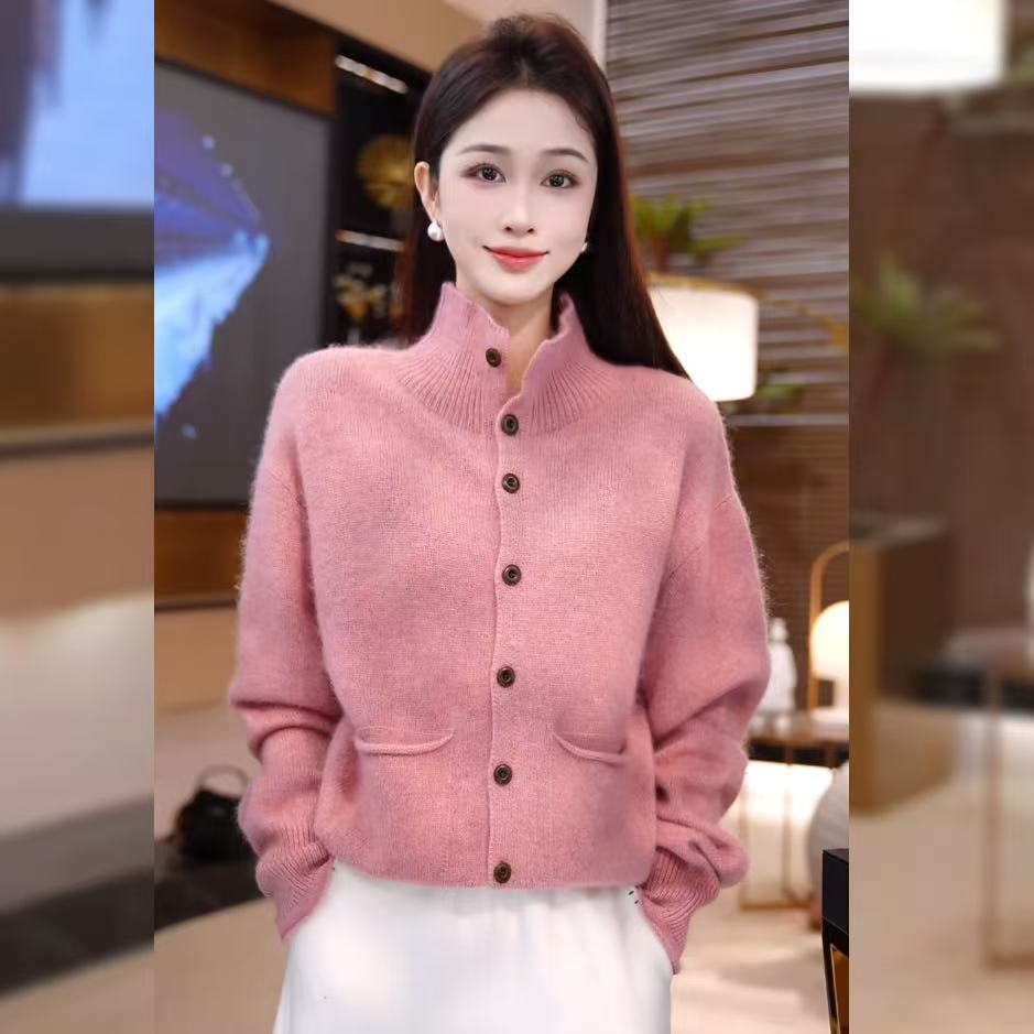 【林雪雪】假日斜阳秋冬新款气质百搭遮肉显瘦针织衫115032