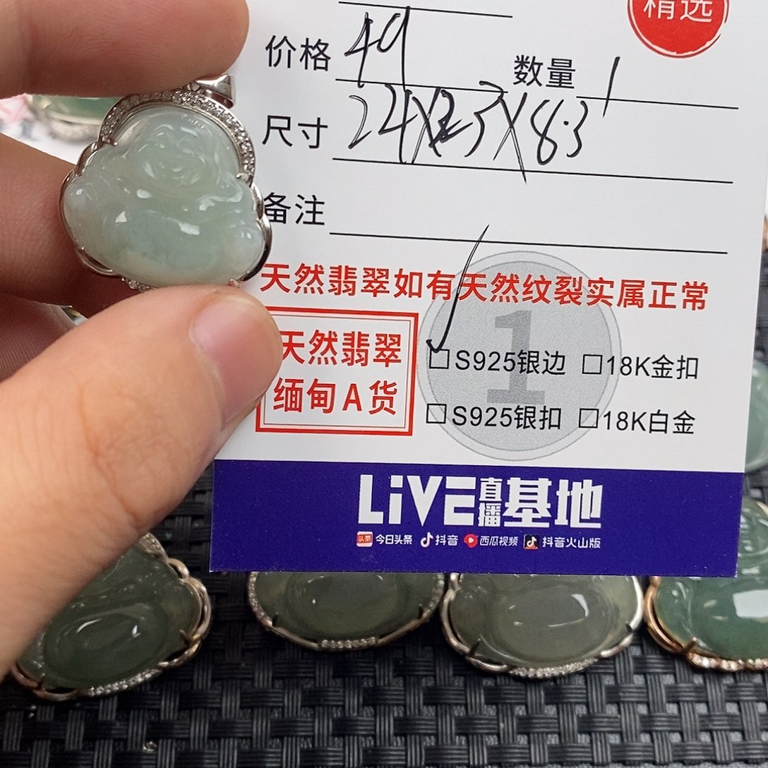 翡翠银S925镶嵌颈饰
