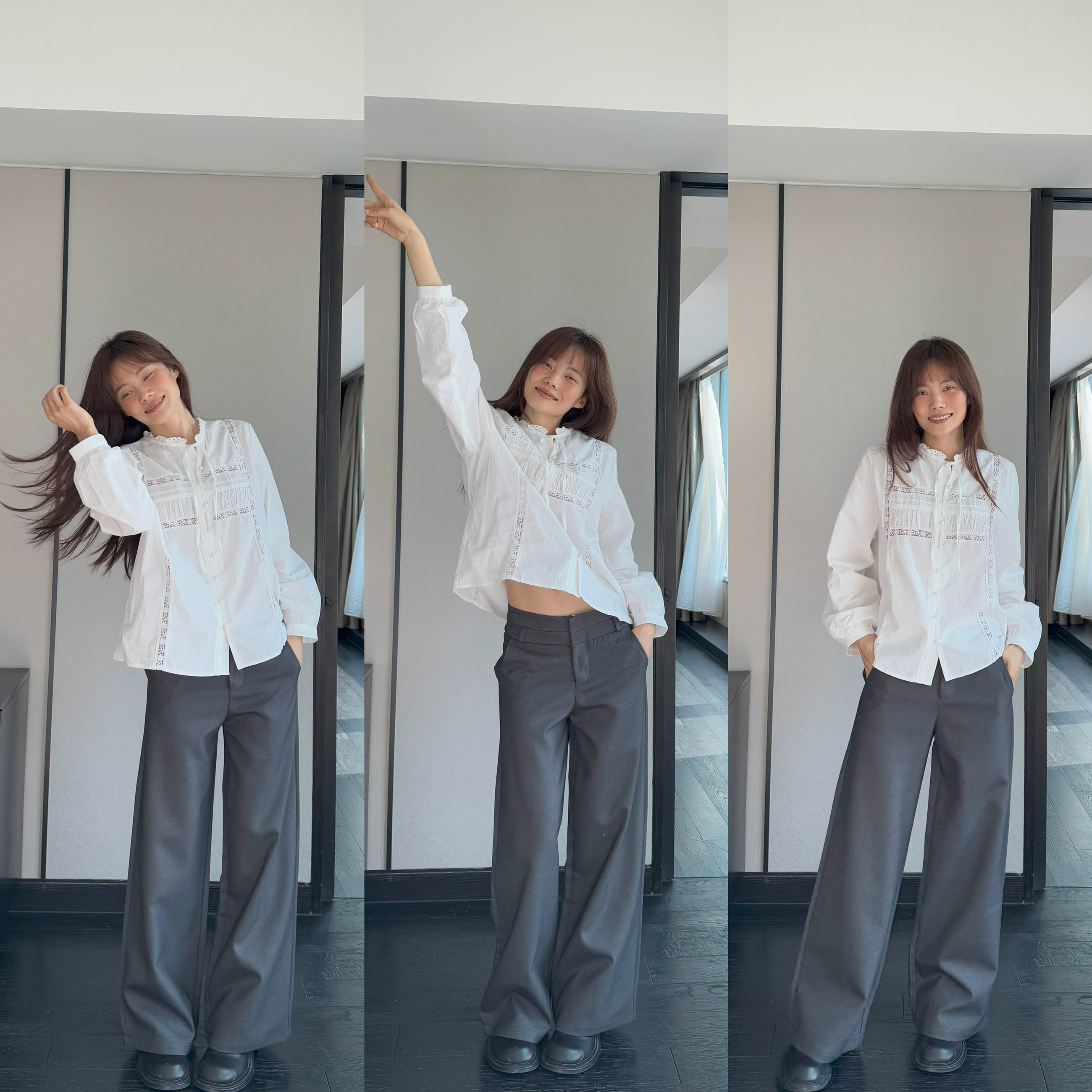 JINGDL【灰色腔调】1.3%天丝10.6%莱塞尔6.9%绵羊毛简约直筒西裤2