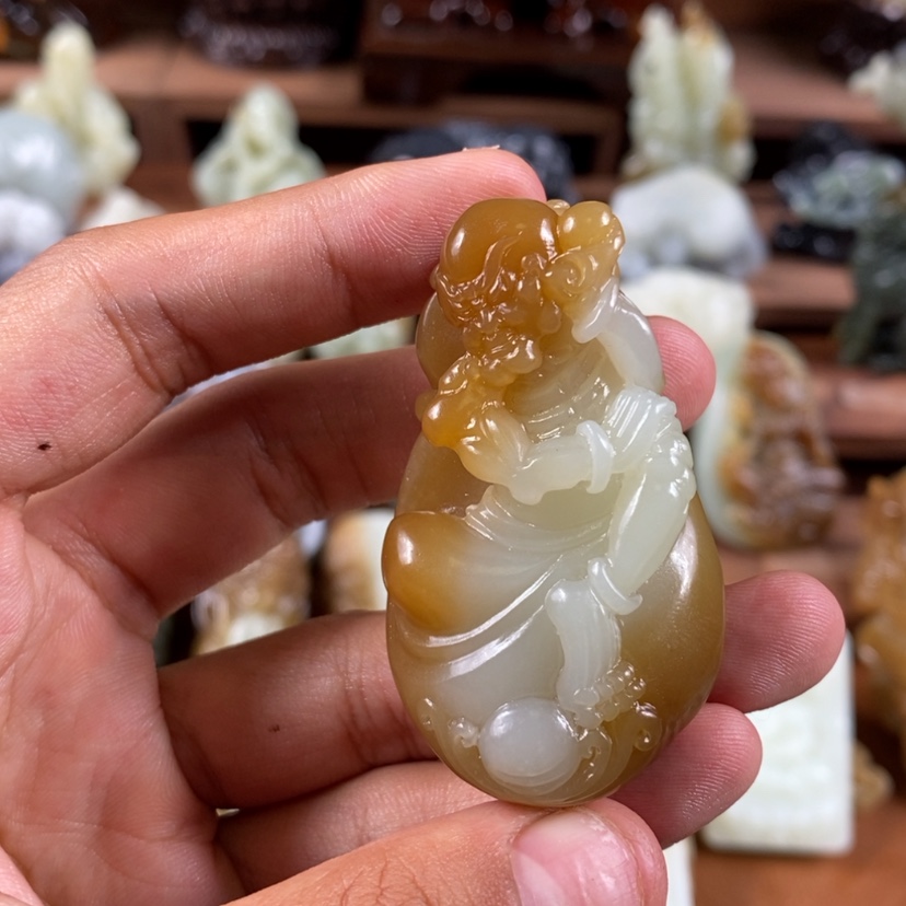 【闪购商品】和田玉未镶嵌把件郭*