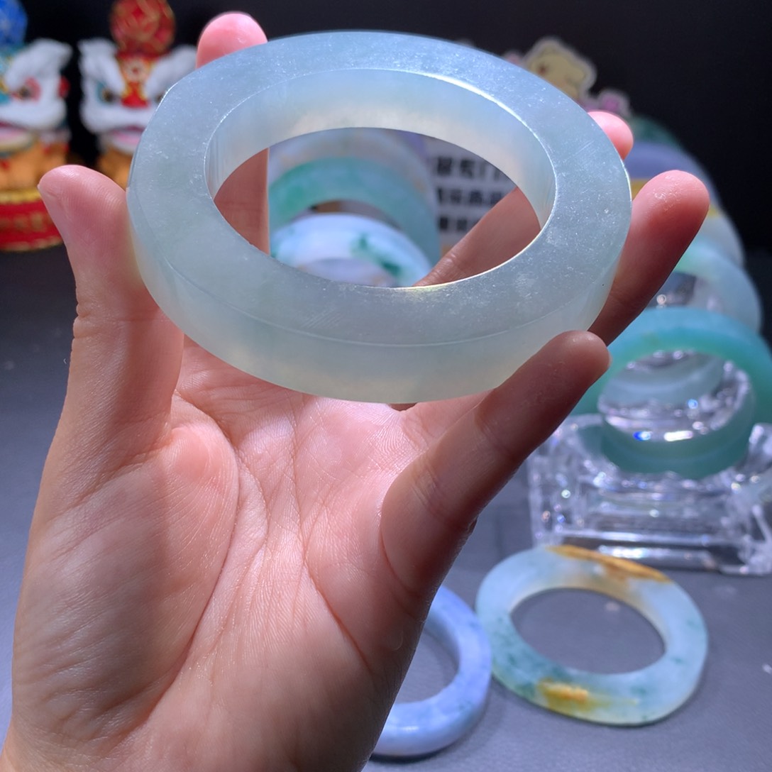 未镶嵌手镯定制翡翠萌****桃