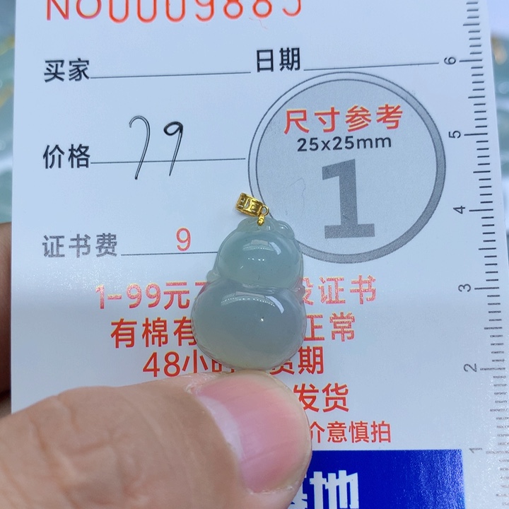 翡翠颈饰未镶嵌吊坠