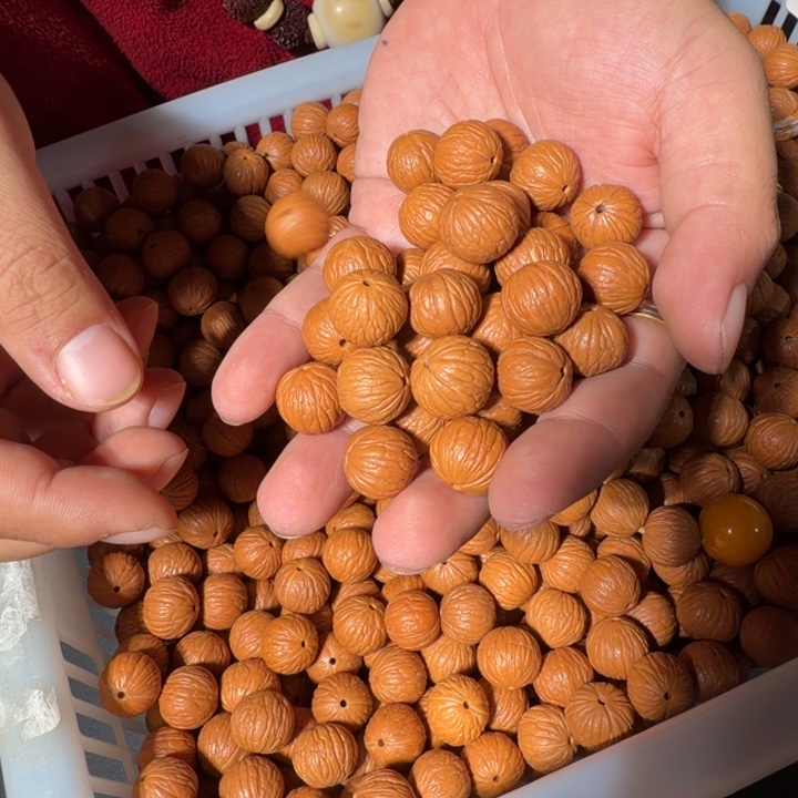 手串文玩核桃638号猴头凤羽散籽30粒